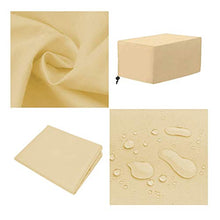 Copertura Tavolo Giardino Esterno, Copertura Mobili Giardino Impermeabile 210D Tessuto Oxford Telo Copri Protettivo Quadrato Tavolo Sedie Esterni, per Arredo Poliestere in PVC,122 * 76 * 46cm