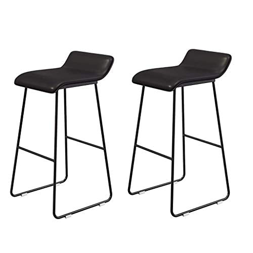 Poltrone Nubao Sgabello Bar Sedia contatore Sedia Ristorante, Cucina Sgabello Alto Iron Lounge Chair Siamese Cuscino Supporto in Acciaio for 65/70 / 75cm 2 Colori (Colore: B, Dimensioni: 65cm)