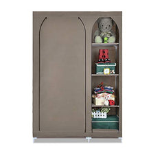 JHDDP3. Semplice Armadio, Armadio Portatile Armadio con stoccaggio Camera da Letto con Tessuto Non Tessuto-Rosso (Color : Coffee)