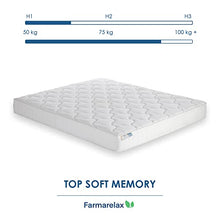 Farmarelax Materasso Memory Singolo 80x190, Altezza 20 cm, Made in Italy, Ortopedico, Alleviamento dei punti di pressione, Anallergico e Antiacaro, Top Soft Memory