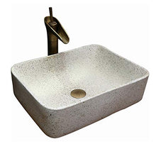 JPOYT-O Lavatoio Camera da Bagno in Ceramica, Piazza Retro lavabo Art Bacino Moderno del contatore del Bacino