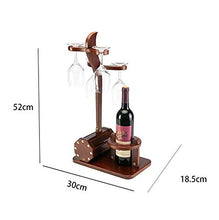 LHQ-HQ Casa Bar e caffè Wine Rack di Legno Solido Wine Rack Retro Europeo Creativo Vino Stile Rack Decorazione Semplice Wine Rack Locker