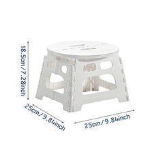 Home - Sgabello pieghevole in plastica antiscivolo, per attività all'aperto, campeggio, campeggio, pieghevole, piccolo sgabello da pesca, sgabello portatile da campeggio e da viaggio