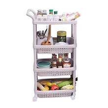 &ripiano di stoccaggio Portaoggetti da cucina, Carrello portaoggetti Portaoggetti da cucina Portaoggetti Organizer con scaffale for ruote Scaffale di finitura (Size : L)
