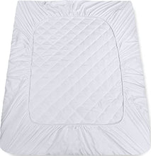 Utopia Bedding Coprimaterasso Trapuntato 160x200 cm, Coprimaterasso Fino a 30 CM di profondità, Materasso Topper (Bianco)