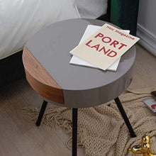 ZHANGYY Comodino in Noce - Mobili da Comodino e comodini Comodini per camere da Letto Soggiorno Letto Divano Tavolino angolare Laterale (Colore: Marrone, Dimensioni: 45X52CM)