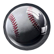 Baseball sportivo 4 PCS Pomelli per Porta, Pomolo per Mobile, Pomelli per Mobili con Viti, Maniglia per Armadietto, Pomelli per Porta, Pomelli per Cassetti per Porta, Armadio, Cassetto e Credenza