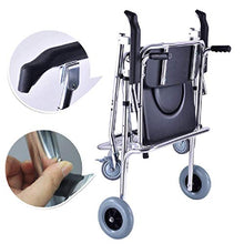 Sedia da Toilette Pieghevole con Sedile per WC Imbottito Sgabello per Doccia da Bagno Persona Anziana/Incinta/Donna/Portatori di Handicap Sedia Mobile da Vasino Ruota della Cintura