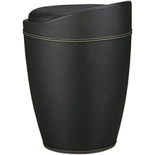 KadimaDesign KADIMA Design Afina Sgabello con la Funzione, in Pelle Sgabello Bagno Guardare Sgabello Nero