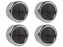 4 portasciugamani Premium in un set per bagno, cucina e casa in acciaio inossidabile - portasciugamani - gancio per asciugamani - rotondo - cromato - autoadesivo senza perforazione