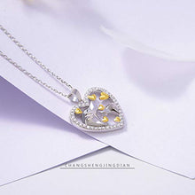 Collana in Argento Sterling, Collana Creativa A Forma di Cuore in Argento Sterling S925 Madre E Bambino, Adatta per La Festa della Mamma, Regali di Anniversario E Regali di Compleanno