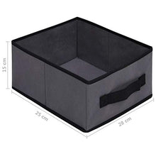 Tidyard Armadietto con 6 Cassetti in Acciaio e Stoffa Grigio,Cassettiera con Cestini,Armadietto Camera da Letto,Armadietto da Bagno 55x29x55 cm