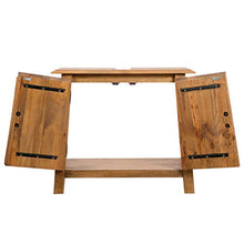 BIGTO Armadietto da bagno in legno di pino riciclato, 70 x 32 x 63 cm