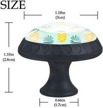 Ananas Pomelli per Porta Set di 4 Pomelli per Mobili Manopole per Cassetti Cucina Armadio Vetro