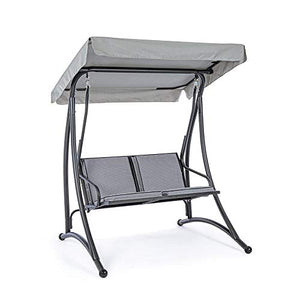 Bizzotto Dondolo GRELY 2 POSTI Antracite ARREDO Giardino Esterno TERRAZZO