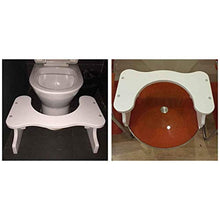 SJB Sgabello da Bagno accovacciabile in Legno massello Antiscivolo - Adatto per Bagno di Famiglia Sgabello da Cucina Multifunzionale per Anziani Donne Incinta Multifunzione Creative