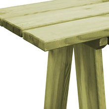 Panca da giardino, resistente all'acqua, design classico, in legno di pino impregnato verde, 170 x 38 x 45 cm