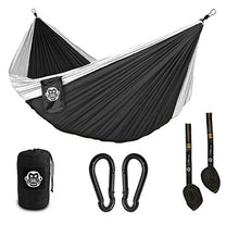 Monkey Swing amaca leggera (275x140 cm) con 2 X 300kg cordoni, 2 X Chiusura a moschettone, Outdoor Trekking & Campeggio Hammock, Amaca da Viaggio, Travel Hammock, giardino, spiaggia