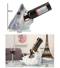 YWYW Cremagliera del Vino Cremagliera del Vino degli Animali creativi, Artigianato della Resina del puntello del Vino, Ornamenti della Decorazione della casa, Squalo delle cremagliere del Vino (C