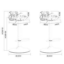LUSTAR Set di Sgabelli A Barre in Metallo di 2, Barstool da Banco Ad Altezza, Sgabelli A Barre Girevoli, per Interni All'aperto Home Cucina Patio Sedie con Poggiapiedi Green-A