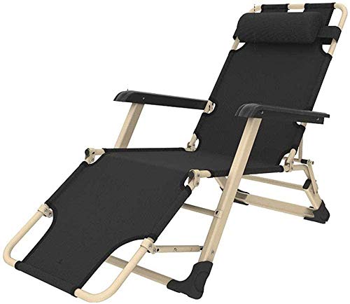 Sedia da salotto multifunzionale portatile singola pieghevole traspirante pausa pranzo sedia letto con cuscini e corrimano adatto per spiaggia balcone campeggio