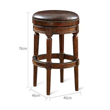 LXYPLM Sgabello Sedie Bar Barstools Sedie da Bar Vintage in Legno massello, sedute con Intagli, bancone da Bar for caffè, Tempo Libero, Colazione Creativa, sgabelli da Pranzo Arredo Bar Cucina