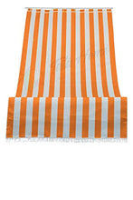 Tenda da Sole con Kit Ganci e Anelli in Tessuto a Righe Resistente da Esterno o Balcone Misura cm 200x295 Dis.1 Arancio