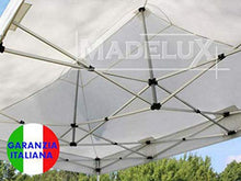 Gazebo Pieghevole 4,5x3m Alluminio piantone Esagonale Telo Rivestito PVC con Laterali