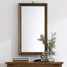 Specchio quadrato in legno massello Specchio per il trucco Specchio da appendere a parete Specchio da toeletta per camera da letto Specchio da bagno Specchio da toeletta per ingresso -770 × 430 mm