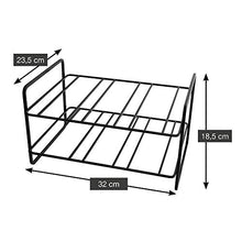 Point-Virgule Scaffale per vino in metallo fino a 6 bottiglie, ideale per la cucina, il soggiorno o la cantina, 32 x 23 x 18 cm, colore: nero