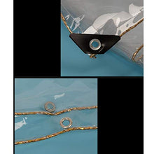 SFGSA Tarpaulin Waterproof Heavy Duty Trasparente Copertura di qualità Premium Realizzata Telo Impermeabile Esterno con Occhielli 0.5MM,1mX5m