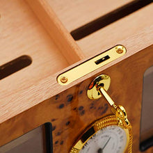 Humidor Armadio per Sigari Umidificatore Idratante A Temperatura Costante Scatola Idratante in Legno di Cedro Set per Fumatori di Sigari Gli Accessori per Sigari Possono Contenere 50 Sigari