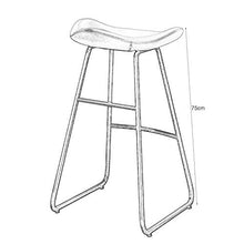 XIAOQIAO Sgabello da Bar, sgabelli da Bar Alti da Cucina Moderna da 75 cm, Sedia da Pranzo con Schienale su Gambe in Metallo con Comodo poggiapiedi, per Bar