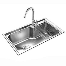 YUESFZ Lavabi Lavabo Domestico Grande capacità Piscina Sala da Pranzo Cucina di Verdure Bar Powder Room Vanity (Size : 75 * 45 * 23cm)