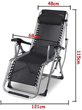 Zero Gravity Sun Lounge Chair Pareti Patio Patio Black And Grey Sedia a Sdraio Pieghevole Pieghevole reclinabile con poggiatesta