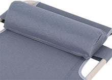 PAKUES-QO Lettino da Giardino reclinabile Multifunzionale reclinabile Lettino da Giardino Pieghevole Leggero da Esterno per Lettino da Giardino da Campeggio all'aperto (Blu) (Colore: Grigio)