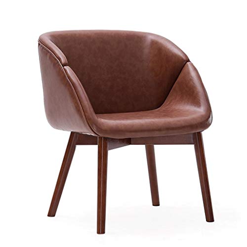 WGEMXC Sedia, Sedia da Ufficio a Casa, Sgabello Sedia da Salotto in Legno Massello Sedia da Pranzo Chiusa Sedia da Studio Confortevole Sedia da Caffè,D,Legno Rosso-Marrone
