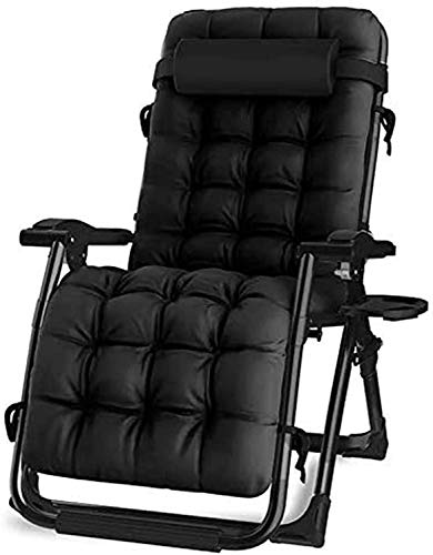 YUMUO Patio Lounger Chair Zero Gravity Sedia reclinabile con portabicchieri Sedia Lounger ad Alta Ampia Sedia per Patio Garden Beach Piscina con Cuscini
