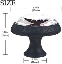 Modello di unicorno Pomelli per Porta Set di 4 Pomelli per Mobili Manopole per Cassetti Cucina Armadio Vetro