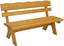La panchina da giardino 3 persone panca da giardino, design forte, adatto a tutte le parti di 30-34 mm di legno di pino spesso,Wood color