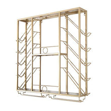 WLABCD Scaffale per Vino, Parete, Bar, Ristorante, Bottiglia per Vino, Scaffale per Scaffali, Supporto, Soffitto S, Sc a Soffitto, Portavolatrice Regolabile