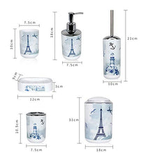JTKDL Bagno A Sei Pezzi, Set da Bagno in 6 Pezzi Bagno in Plastica Europea per Faro Set da 6 Lavandini per Bagno
