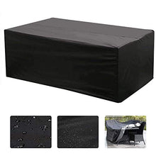 Zorara Copertura per Mobili da Giardino, Impermeabile 210D Oxford Mobili da Giardino Protezione UV Rettangolare Telo Copri Tavolo Giardino (242 x 162 x 100 cm)
