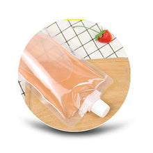 Cabilock 50 Pezzi Sacchetto di Plastica per Liquori Boccette per Bevande in Piedi Contenitore per Bevande Occultabile Estrarre I Sacchetti di Succhi per Bevande per Alcolici 100 Ml