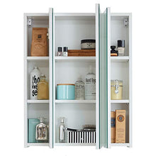 trendteam smart living Armadietto con Specchio, Bianco, 60 x 74 x 18 cm