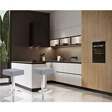 YUANP Sgabello da Bar Sedia da Bar Sedia Girevole in Acciaio Inossidabile Sgabello Alto Senza Schienale Sgabello Quadrato Moderno Telaio Minimalista in Metallo + Cuscino in PU + Spugna Stereotipata