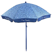 Pierre Cardin, Celeste, Linea Aruba, Ombrellone Spiaggia Taormina, Raggi, palo Acciaio, Cotone, 200 cm