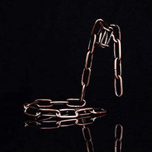 Jilyemy, portabottiglie di vino magico, catena galleggiante in acciaio, porta bottiglie in aria e bronzo.