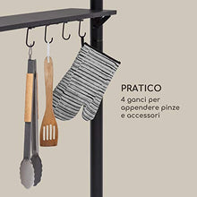 blumfeldt Steakhouse Wings - Gazebo per Barbecue, Dimensioni: 235 x 242 x 145 cm (LxAxP), Parasole/Parapioggia: Poliestere 160g Idrorepellente/Antifiamma, 2 Tettoie Laterali Apribili, Beige