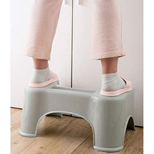 DXXWANG Poggiapiedi Plastica Gabinetto Step Sgabello Casa Bagno Sgabello,Antiscivolo Sgabello da Cucina Shoelay. Luce/D / 21.2×28.5×44.5cm